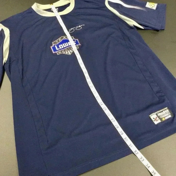 Chase Mens Blue Short Sleeve Jimmie Johnson Lowes NASCAR Racing Jersey Size XL - Picture 7 of 9